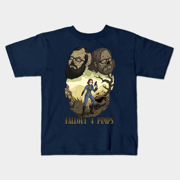 fallout 4 pimps Kids T-Shirt by Game Society Pimps